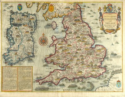 Die Invasionen von England und Irland mit all ihren Bürgerkriegen seit der Eroberung, ca. 1627 von English School
